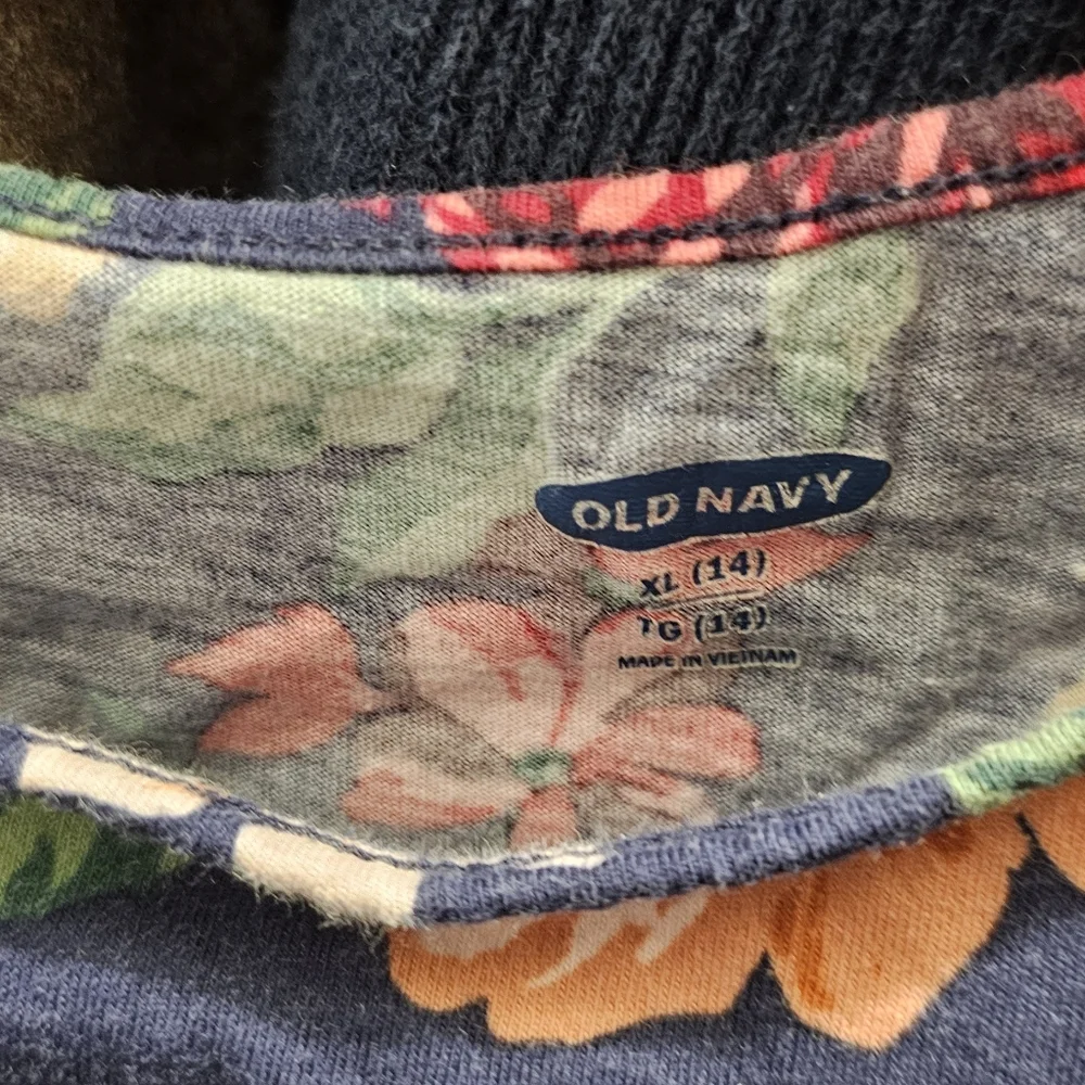 Old Navy Floral 3/4 Sleeve Dress - Girls Size.14 - Picture 3 of 3